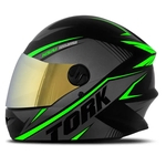 Leia mais sobre o artigo Capacete Moto Fechado Pro Tork R8 Viseira Dourada