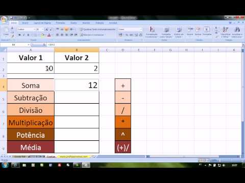 Você está visualizando atualmente Excel 2007 Básico – Formulas Simples – www.professorramos.com