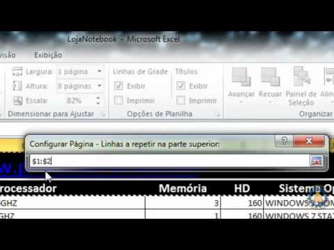 Leia mais sobre o artigo EXCEL 2010 – Vídeo Aula Imprimir Titulos- www.professorramos.com