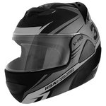 Leia mais sobre o artigo Capacete Escamoteável V-Pro Jet3 Preto E Prata Pro Tork