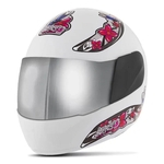 Leia mais sobre o artigo Capacete Moto Feminino Pro Tork Liberty 4 Girls Viseira Cromada (Entregue por Americanas)