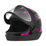 Leia mais sobre o artigo Capacete Fechado Pro Tork New Sport Moto Preto/Rosa (Entregue por Americanas)