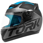 Leia mais sobre o artigo Capacete Fechado Pro Tork Evolution G7 Preto E Azul Fosco (Entregue por Americanas)