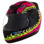 Leia mais sobre o artigo Capacete Evolution G6 788 Jaws Preto E Rosa Pro Tork (Entregue por Americanas)