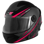 Leia mais sobre o artigo Capacete R8 Preto e Rosa Tamanho 58 Pro Tork – CAP-568CZRS (Entregue por Americanas)