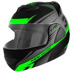 Leia mais sobre o artigo Capacete Escamoteável V-Pro Jet 3 Preto E Verde Pro Tork