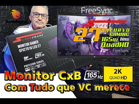 Leia mais sobre o artigo Monitor Gamer SuperFrame Precision 27 CURVO QuadHD 1440p FreeSync 1ms 165Hz … Primeiras Impressões