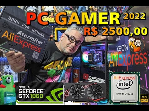 Leia mais sobre o artigo PC Gamer Barato de R$ 2500,00 by Aliexpress 🔥 Intel Xeon 2620v3 + GTX 1060  + 16GB DDR4 + SSD 512GB