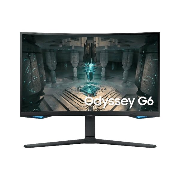 Monitor Gamer Curvo Samsung Odyssey G6 27" Wqhd 240hz 1ms Tizen Hdmi Dp Usb Bluetooth Freesync Preto